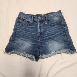 J. Crew Jean Shorts Womens 27 Blue Festival Casual Frayed Cut Off Beach Jorts
